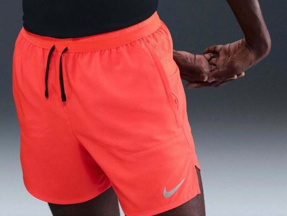 Nike Stride Dri-FIT Running Shorts Size XL Bright Crimson